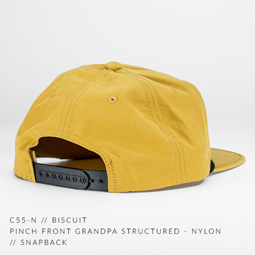 c55-N // Pinch Front - Nylon // Custom Snapback — CAPTUER c55-N // Pinch Front - Nylon // Custom Snapback — CAPTUER